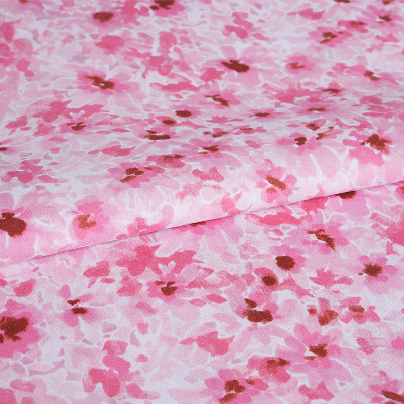 Kain Cetak Bunga Berkabut Berantakan 75D/18T