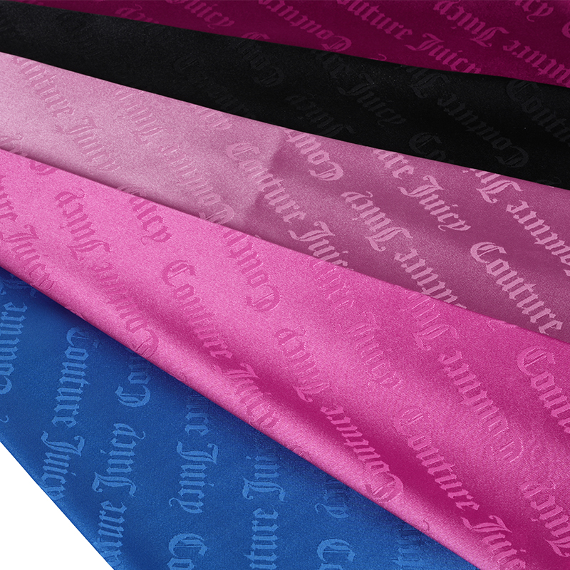 Kain Jacquard Huruf Satin Melar 75D