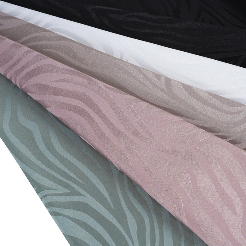 75D*150D+40D Peregangan Satin Zebra Jacquard