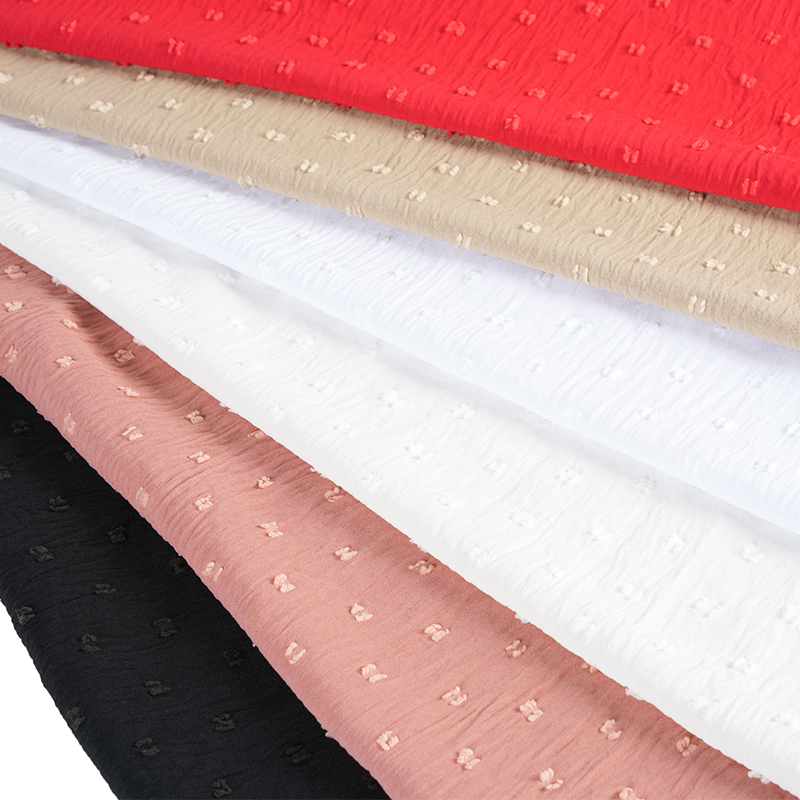 Kain Uragiri Bunga Potong Titik Wol Elastis Empat Sisi 180dcey