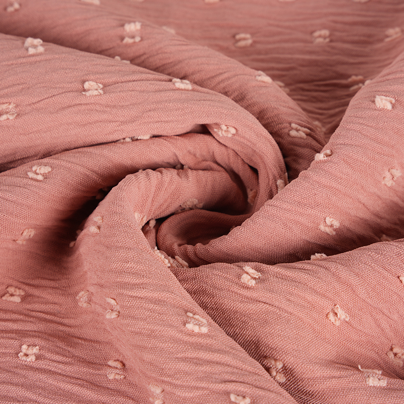 Kain Uragiri Bunga Potong Titik Wol Elastis Empat Sisi 180dcey