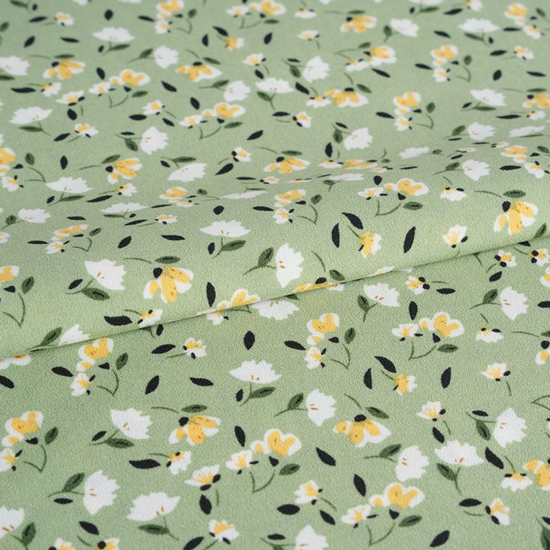 2026*75 Kain Sutra Bunga Kecil Krep Yao Bunga Sutra Putar Palsu