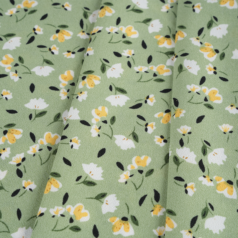 2026*75 Kain Sutra Bunga Kecil Krep Yao Bunga Sutra Putar Palsu