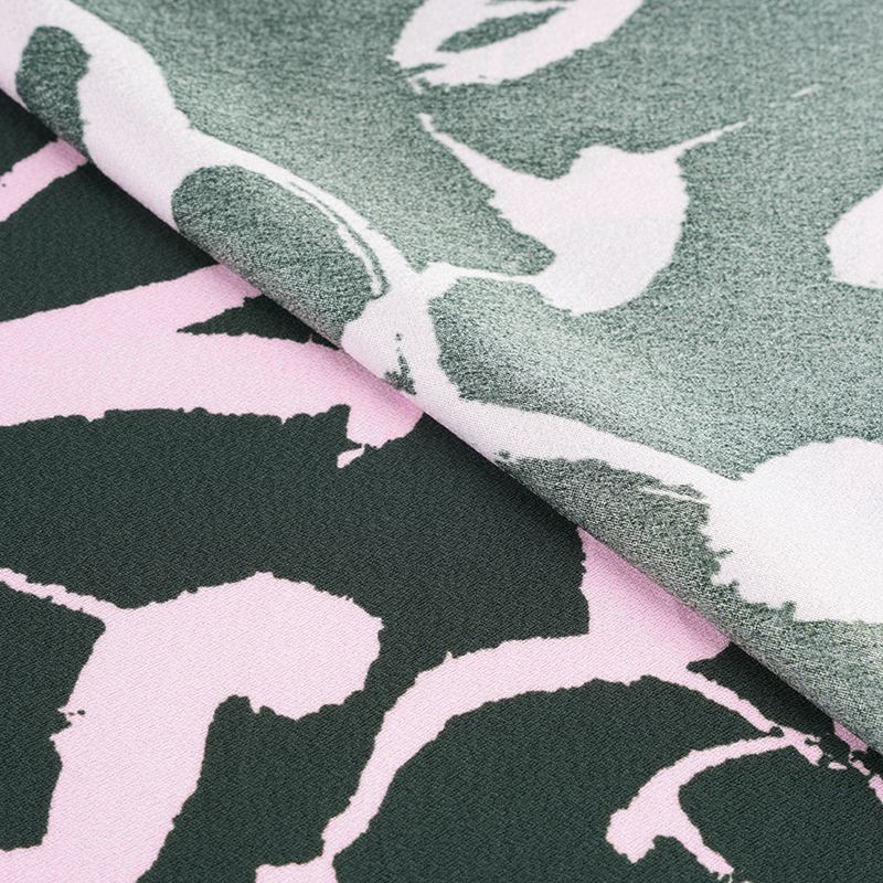 Kain Cetak Arab Keriput Sutra Poliester 75D*120D