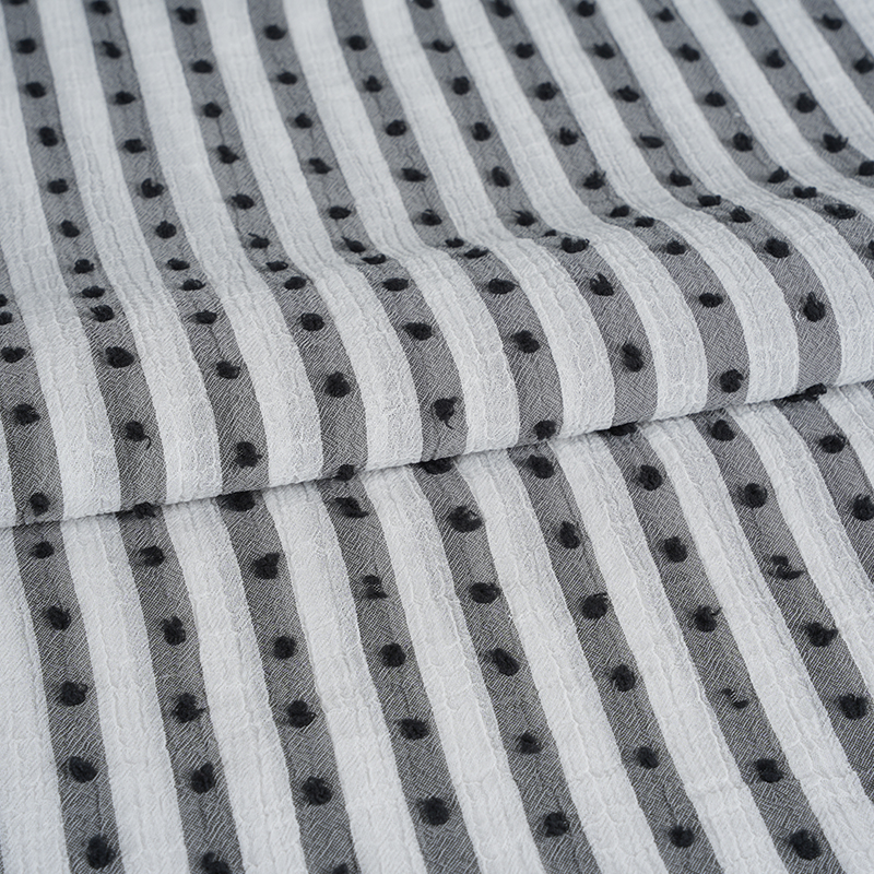 Kain Cetak Garis Krep Nano Kationik 75D