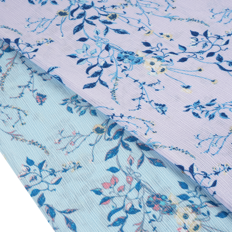 50*68 Kain Tanda Air Bunga Kembang Sepatu Kerut Kulit Sutra Komposit