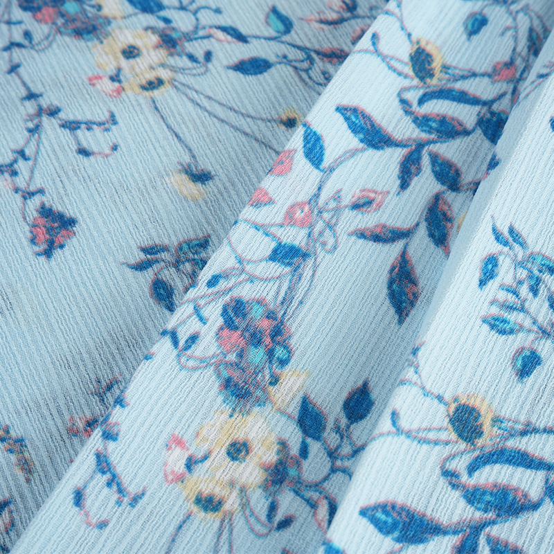 50*68 Kain Tanda Air Bunga Kembang Sepatu Kerut Kulit Sutra Komposit