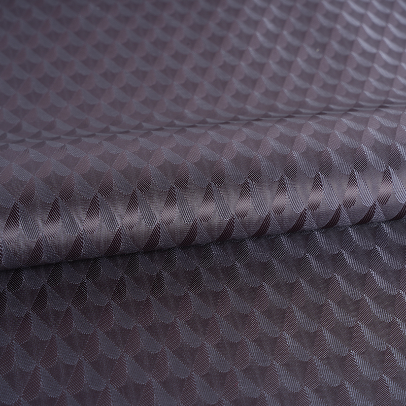 Pencelupan Jacquard Cinta Simetris Dua Warna Kationik Poliester