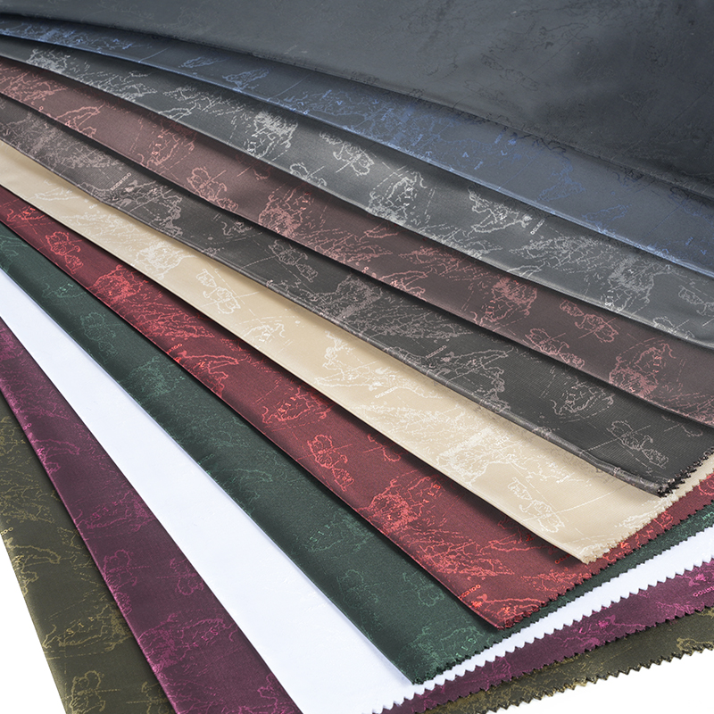 Peta Logo Bahasa Inggris Kationik Poliester Jacquard