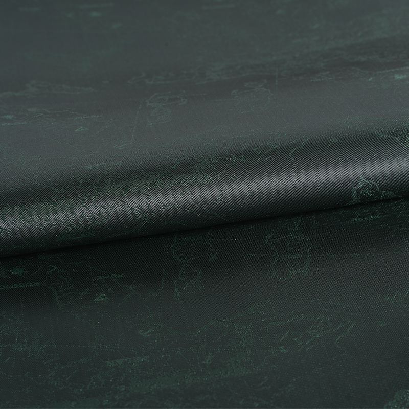 Peta Logo Bahasa Inggris Kationik Poliester Jacquard