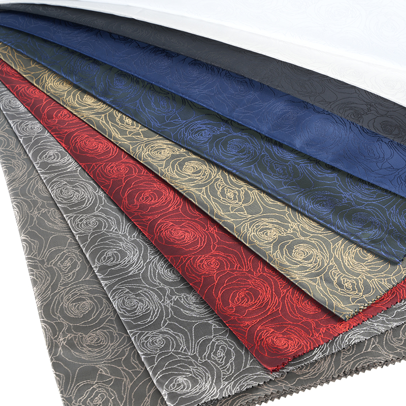 Garis Kationik Rose Jacquard