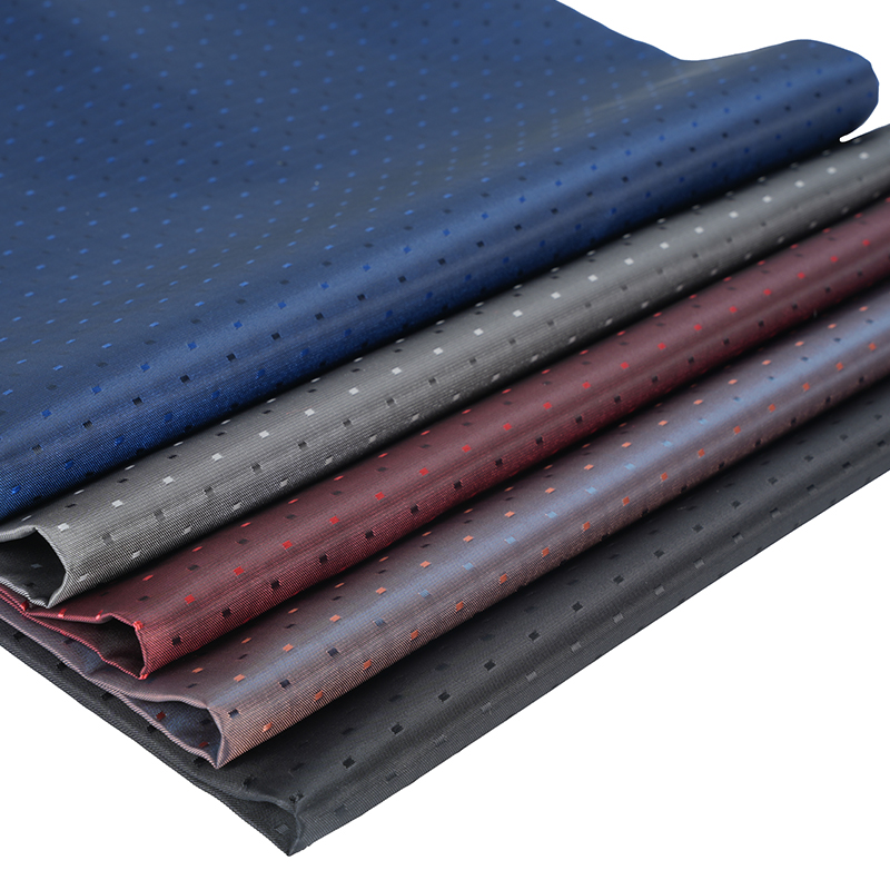 Pencelupan Jacquard Kecil Titik Persegi Kationik