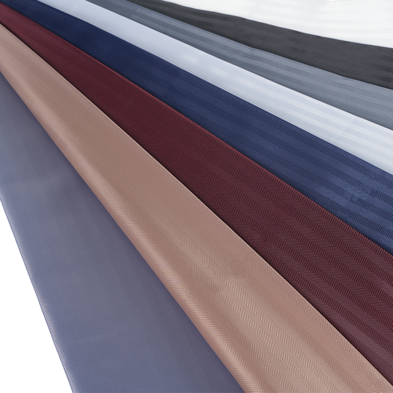 Poliester 0,5 Garis Berubah Jacquard Kecil