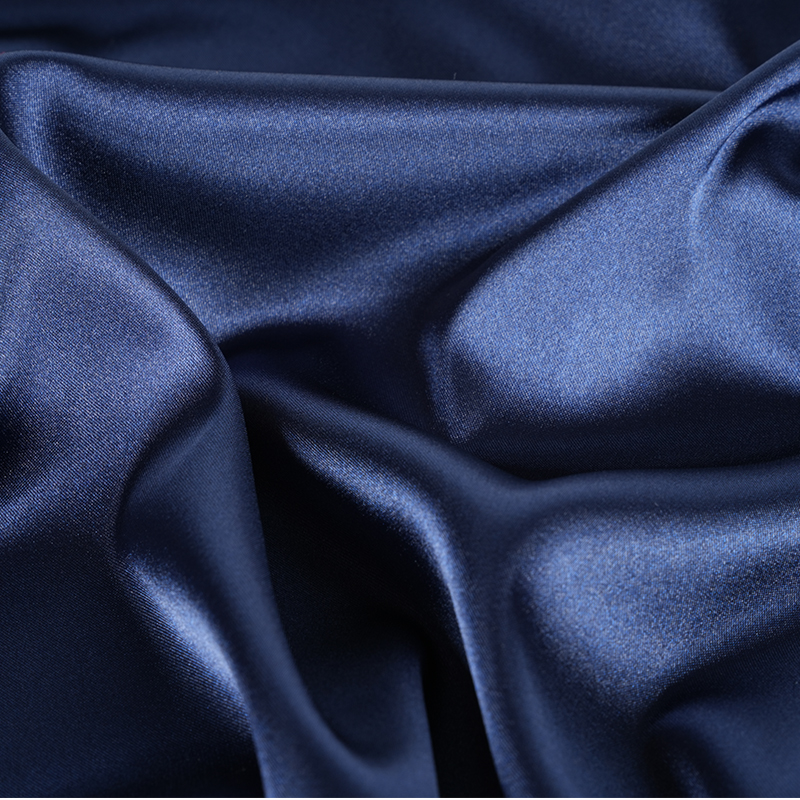 Kain Pencelupan Satin Peregangan Memutar Mengkilap Dicelup 50D*50D