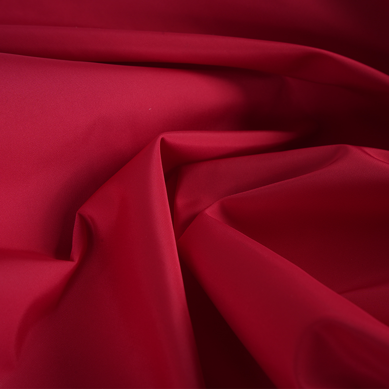 Memori Imitasi Polos Putar Penuh 75D FDY Dengan Lapisan PU dan Kain Tahan Air