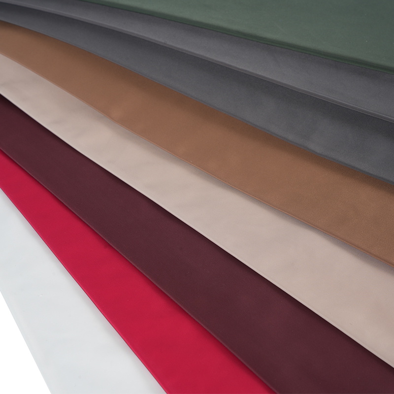 Memori Imitasi Polos Putar Penuh 75D FDY Dengan Lapisan PU dan Kain Tahan Air