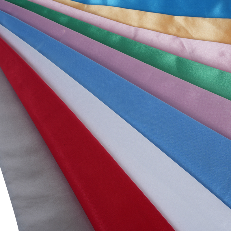 50/75 Satin Mengkilap Tidak Dipilin + Kain Dayung Tipis Di Atas