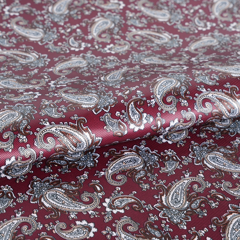 Kain Percetakan Bunga Rayon Loquat Imitasi Poliester