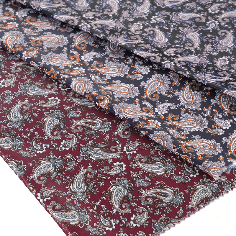 Kain Percetakan Bunga Rayon Loquat Imitasi Poliester