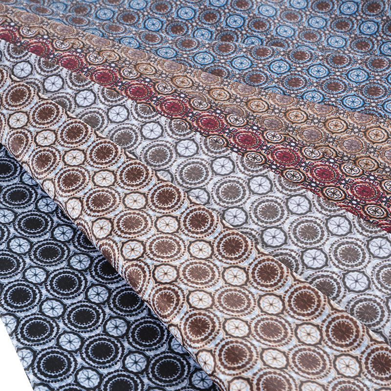 Kain Percetakan Renda Lingkaran Taffeta Poliester 210T
